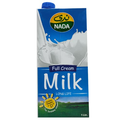 Nada Whole Long Life Milk 1L - Available at Alosra Online Supermarket