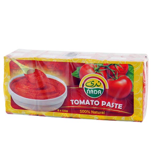 Nada Tomato Paste 135g [8 Pack] - Available at Alosra Online Supermarket