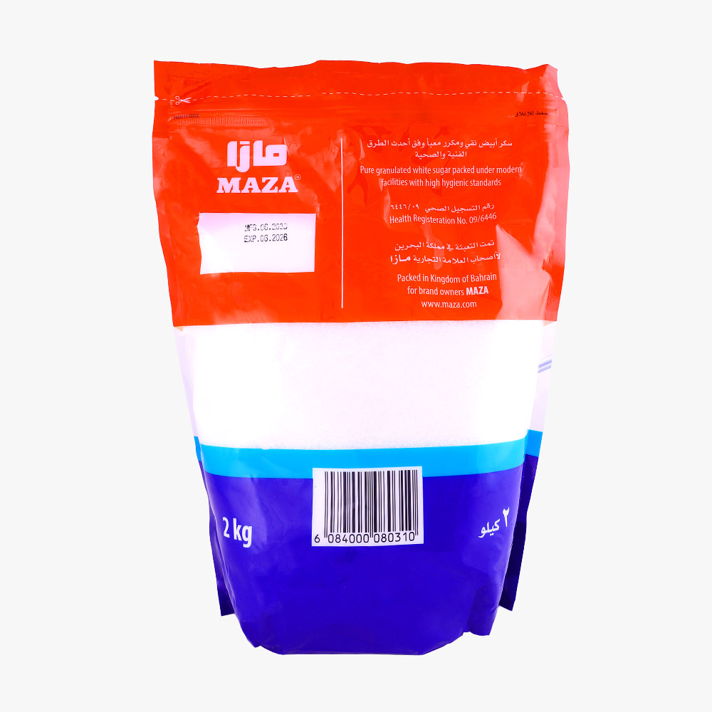 Maza White Sugar 2Kg back image