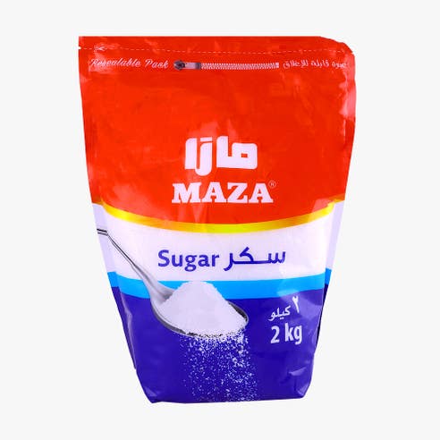 Maza White Sugar 2Kg - Available at Alosra Online Supermarket