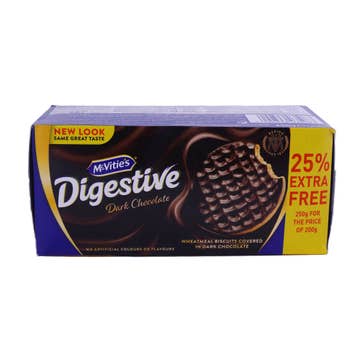 McVitie's Digestive Dark Chocolate Biscuits 250g 