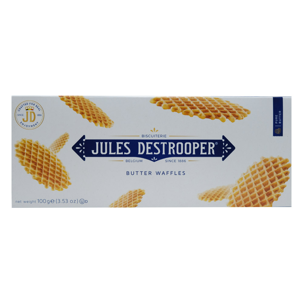 Jules Destrooper Butter Waffles 100g - Available at Alosra Online Supermarket