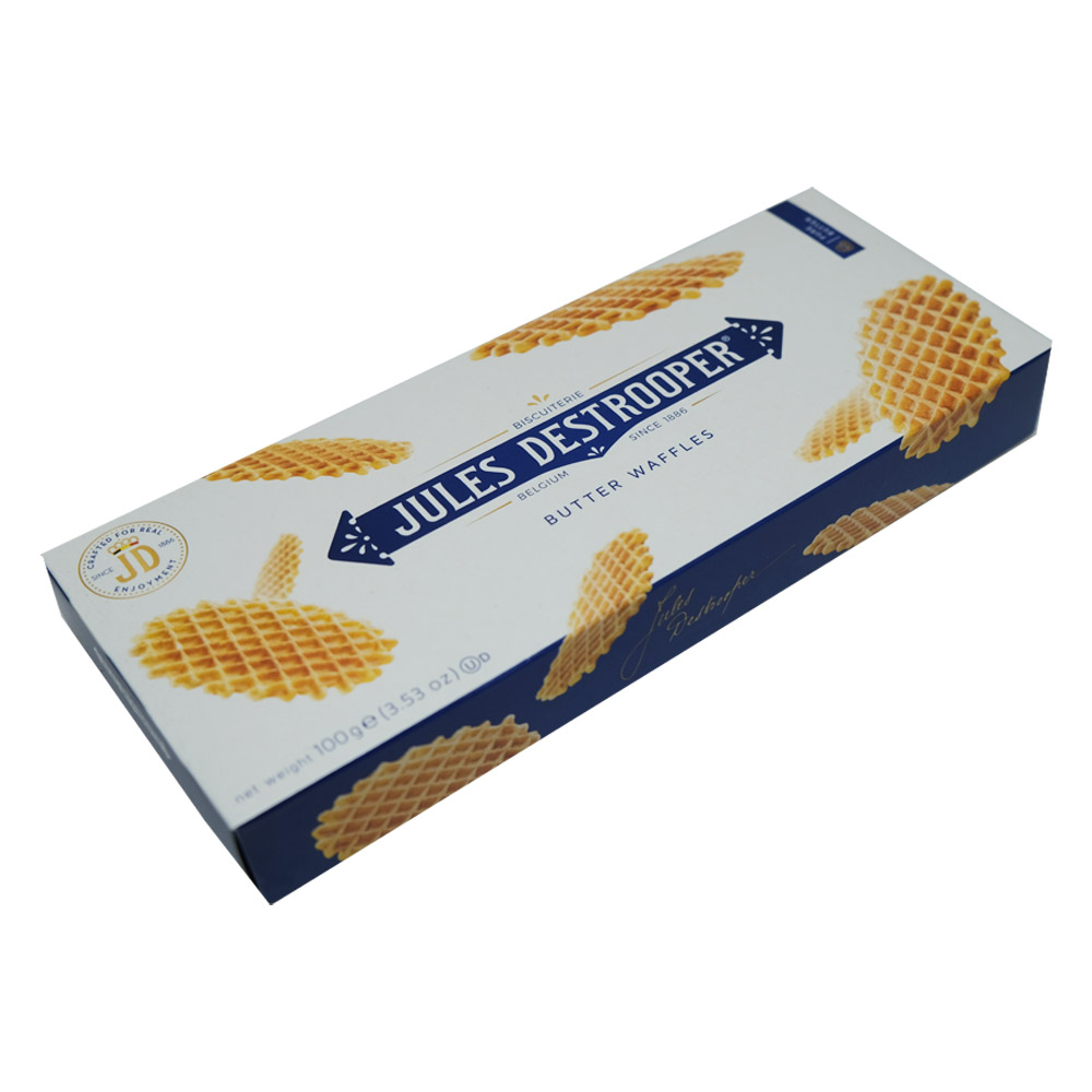 Jules Destrooper Butter Waffles 100g right side image