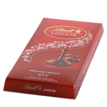 Lindt Lindor Swiss Milk Chocolate 100g - Available at Alosra Online Supermarket