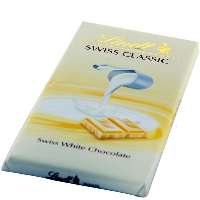 Lindt Swiss Classic White Chocolate 100g - Available at Alosra Online Supermarket