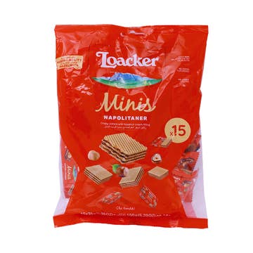 Loacker Minis Napolitaner 15 Wafers 150g - Available at Alosra Online Supermarket