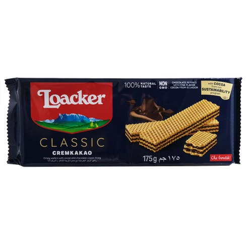 Loacker Classic Cremkakao Wafers 175g - Available at Alosra Online Supermarket