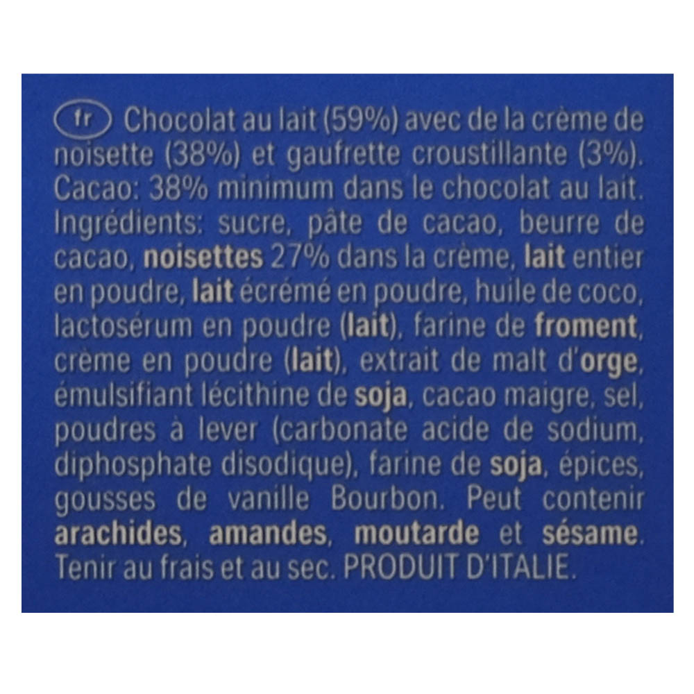 Loacker Loackini Milk Chocolate Bag 100g back image