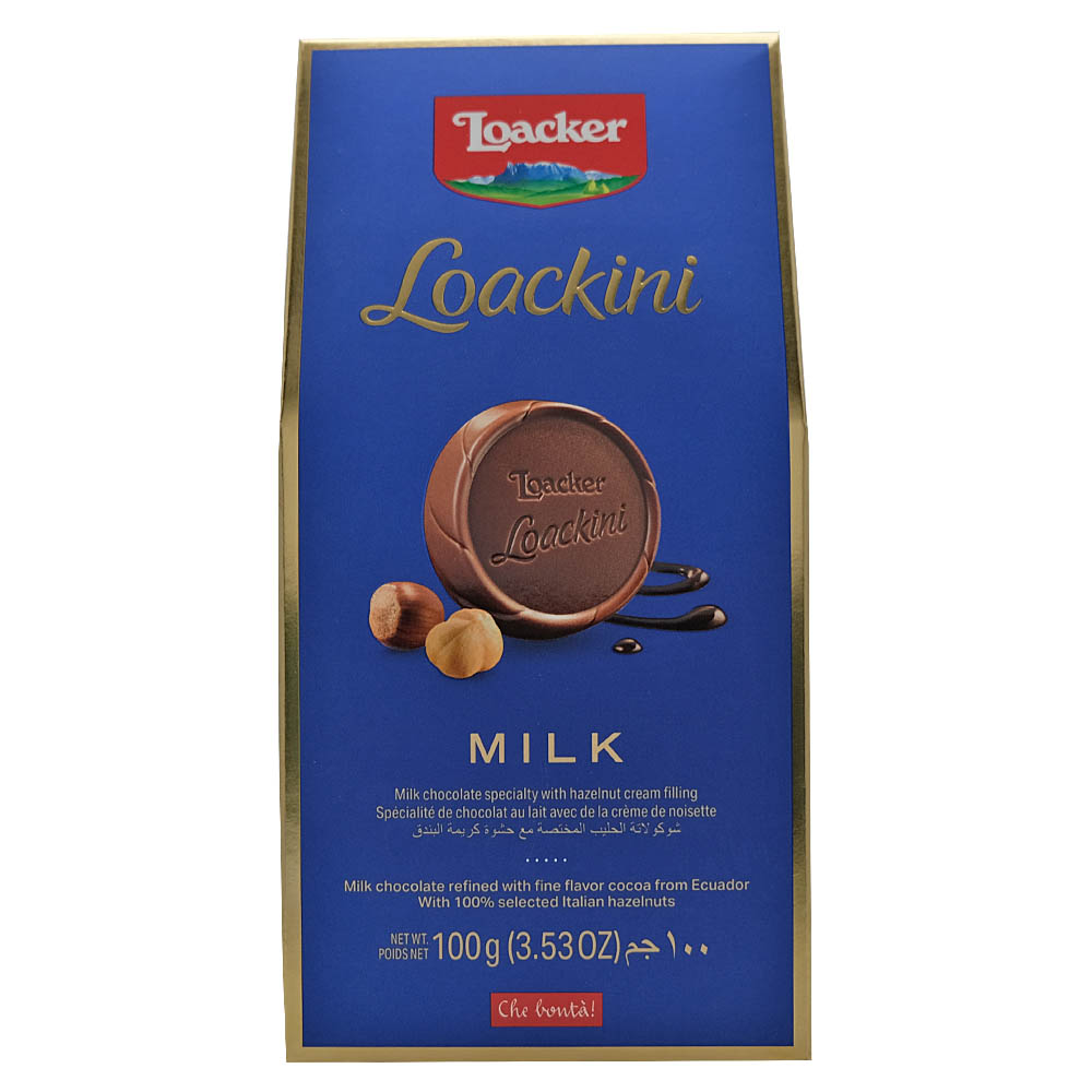 Loacker Loackini Milk Chocolate Bag 100g - Available at Alosra Online Supermarket