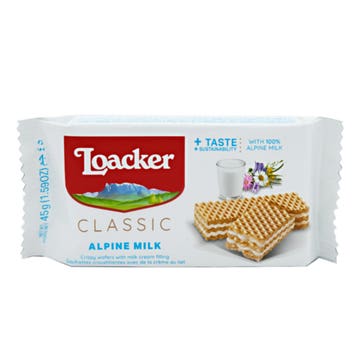 Loacker Classic Alpine Milk Wafers 45g - Available at Alosra Online Supermarket