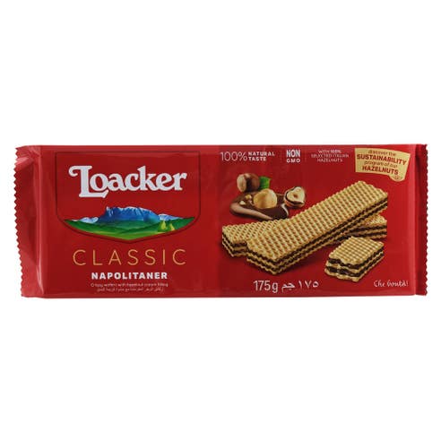 Loacker Classic Napolitaner Biscuits 175g - Available at Alosra Online Supermarket