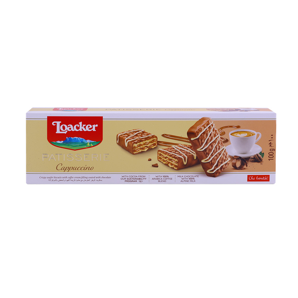 Loacker Patisserie Cappuccino Biscuits 100g - Available at Alosra Online Supermarket