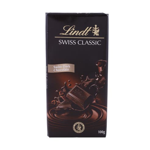 Lindt Swiss Classic Dark Chocolate 100g - Available at Alosra Online Supermarket