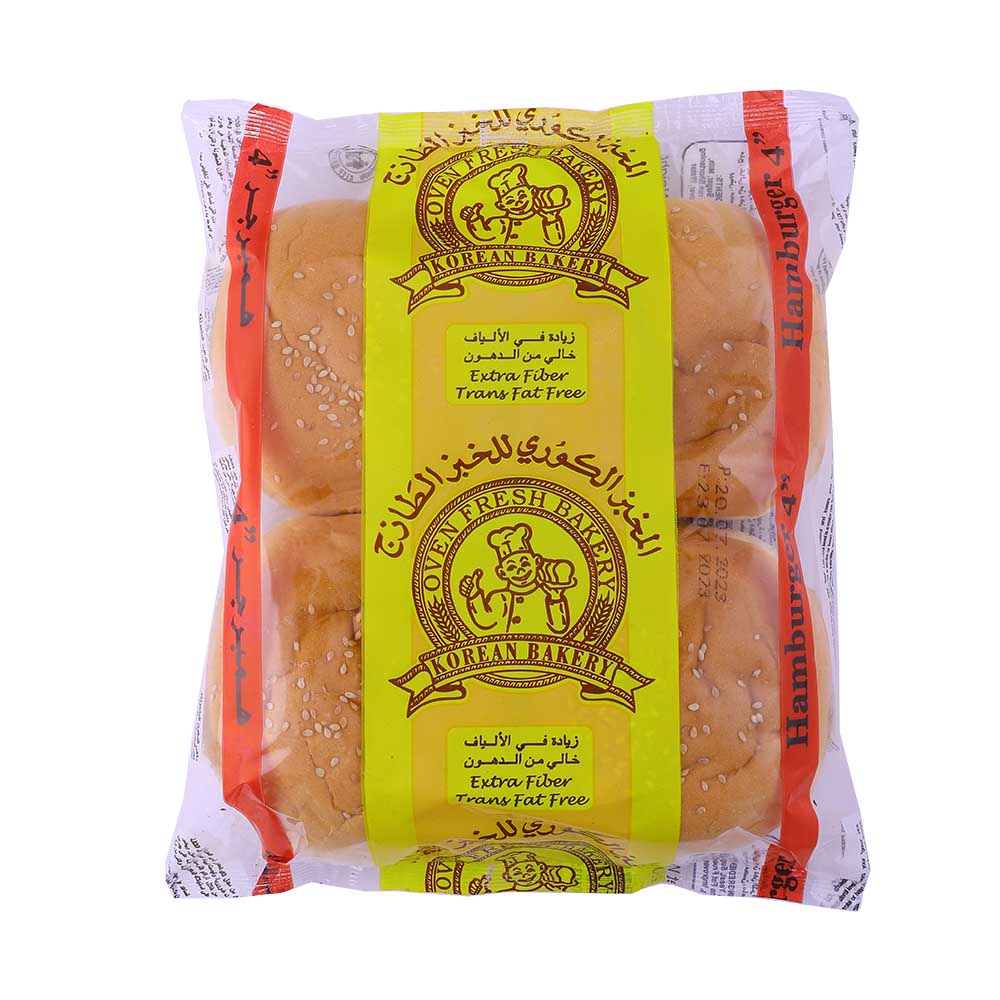 Korean Bakery Hamburger Buns 4's - Available at Alosra Online Supermarket