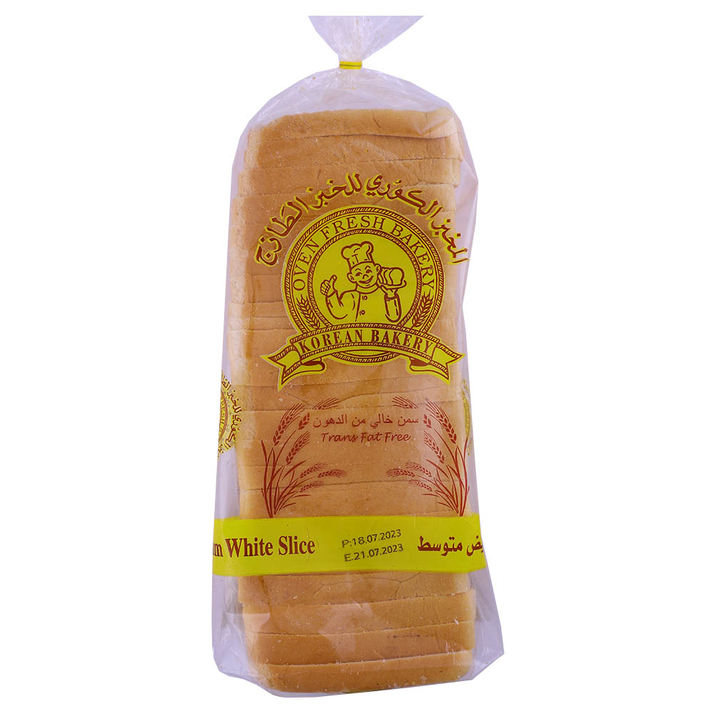 Korean Bakery White Sliced Bread Medium 520g - Available at Alosra Online Supermarket