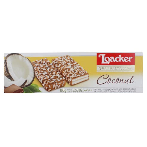 Loacker Gran Patisserie Coconut Biscuits 100g - Available at Alosra Online Supermarket