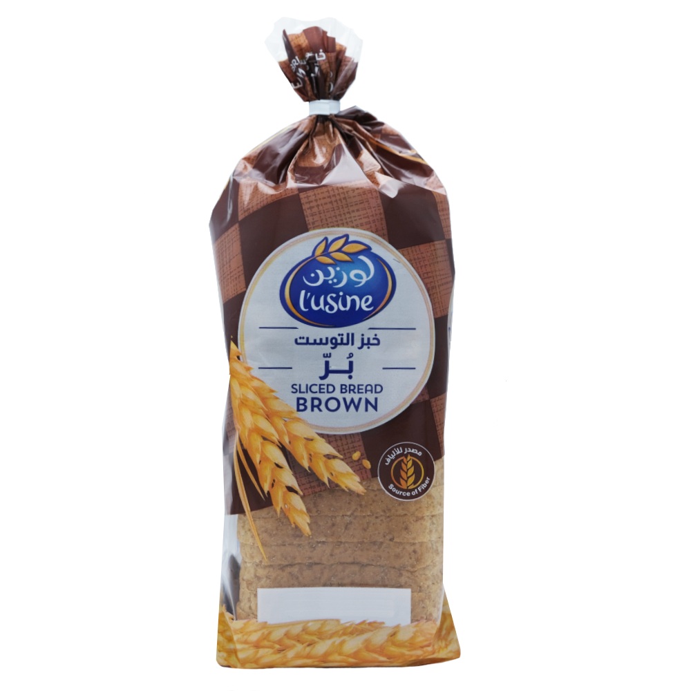 L'usine Brown Sliced Bread 600g - Available at Alosra Online Supermarket