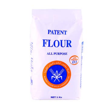 Kuwait Flour Mills All Purpose Flour 1Kg - Available at Alosra Online Supermarket