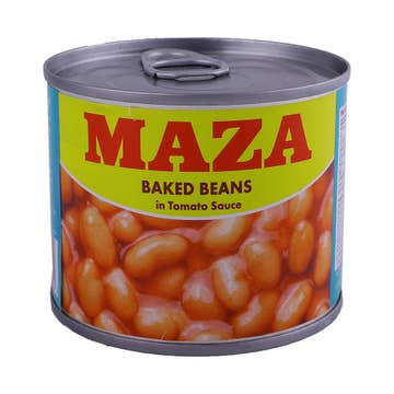 Maza Baked Beans in Tomato Sauce 220g - Available at Alosra Online Supermarket