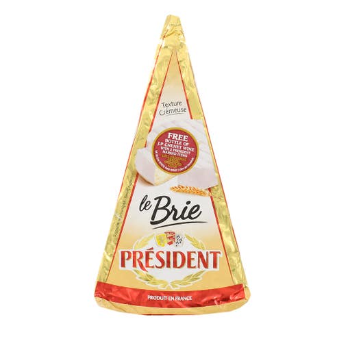 President Le Brie Cheese Portioned 200g - Available at Alosra Online Supermarket