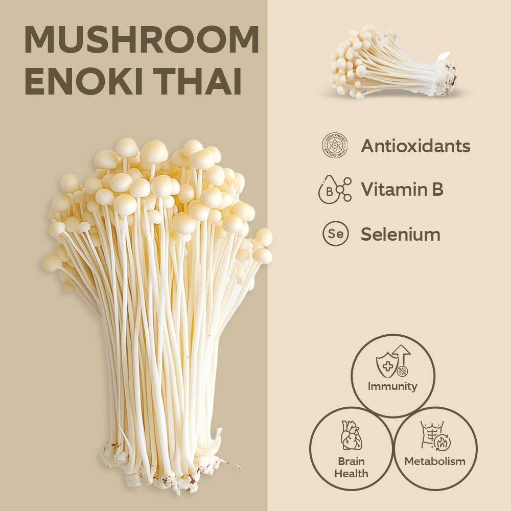 Enoki Mushrooms Thai [Per Piece] lifestyle image
