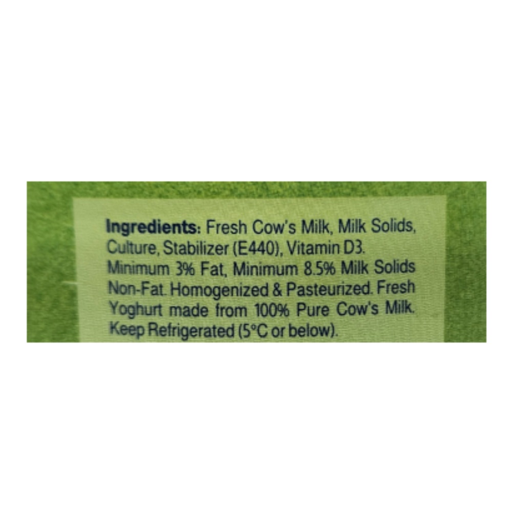Almarai Full Fat Fresh Yoghurt 2Kg right side image