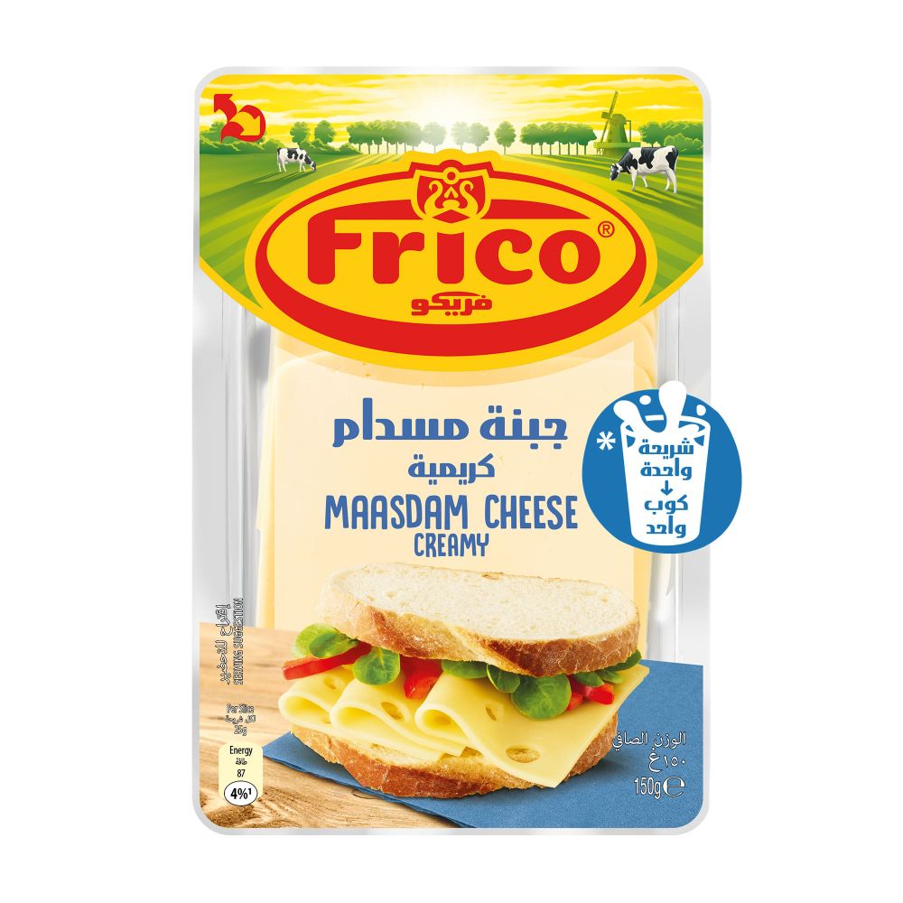 Frico Maasdam Slice Cheese 150g - Available at Alosra Online Supermarket