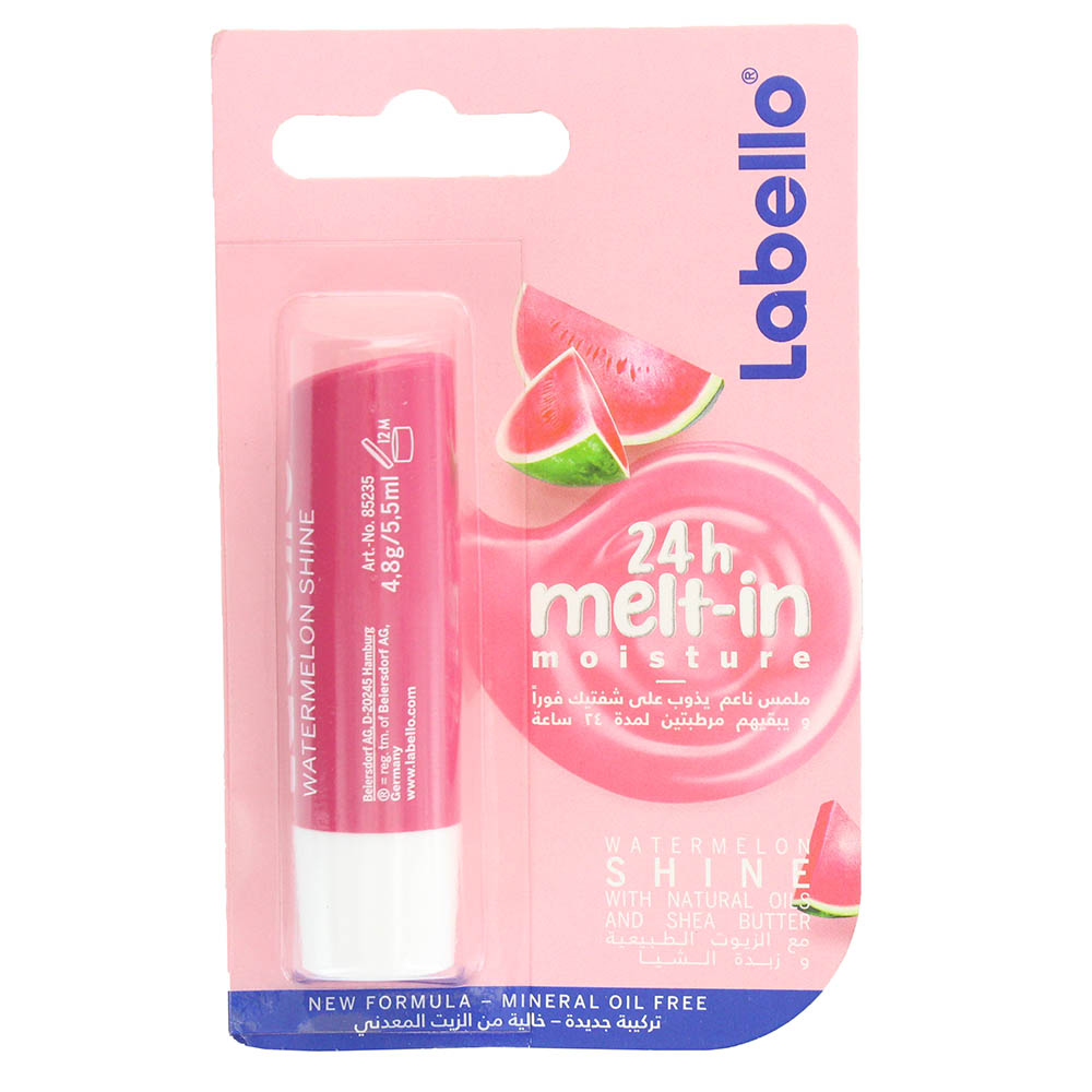 Labello Watermelon Shine Moisture Lip Balm 4.8g - Available at Alosra Online Supermarket