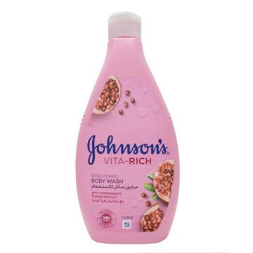 Johnson's Vita Rich Pomegranate Flower Body Wash 400ml - Available at Alosra Online Supermarket