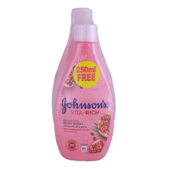 Johnson's Vita Rich Pomegranate Flower Body Wash 400ml + 250ml [Special Offer] 