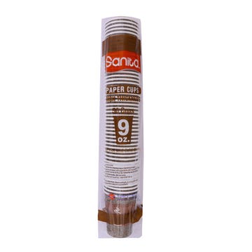 Sanita Paper Cup 9oz 50 Cups - Available at Alosra Online Supermarket
