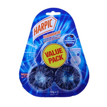 Harpic Flushmatic Original Toilet Cleaner 3x50g [Special Offer] - Available at Alosra Online Supermarket
