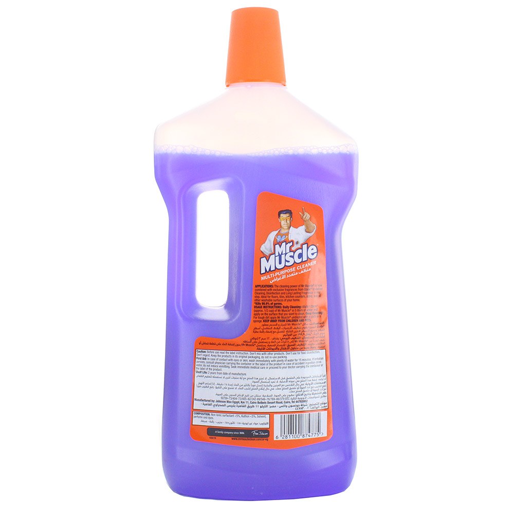 Mr. Muscle Lavender All Purpose Cleaner 1L back image