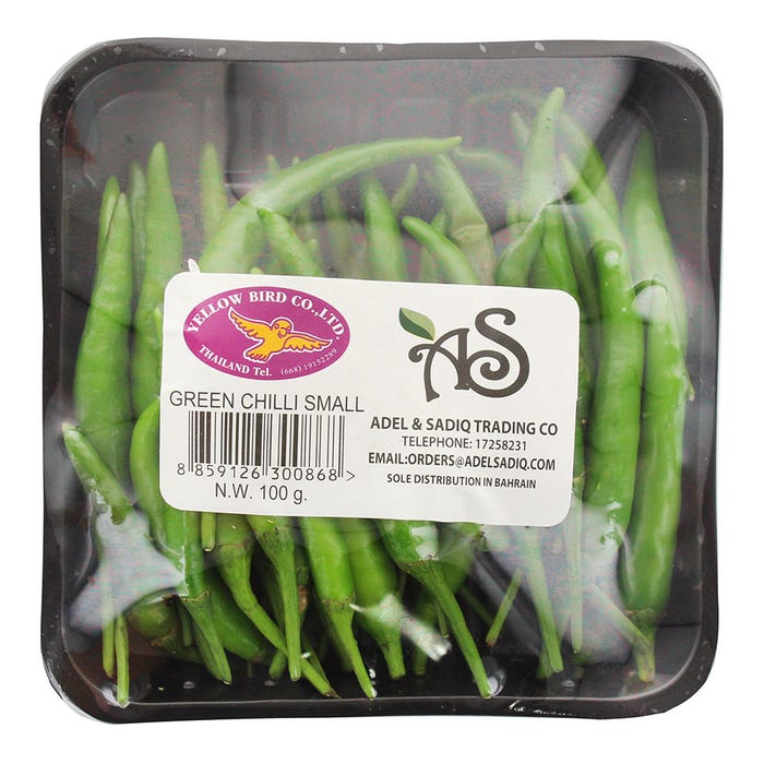 Green Chilli Small Thai Pack 100g - Available at Alosra Online Supermarket