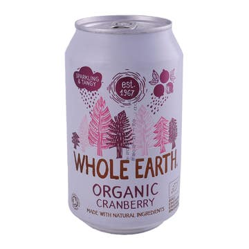 Whole Earth Organic Sparkling Cranberry Drink 330ml - Available at Alosra Online Supermarket