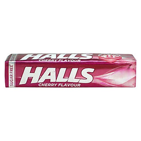 Halls Cherry Flavor Sugar-Free 32g - Available at Alosra Online Supermarket