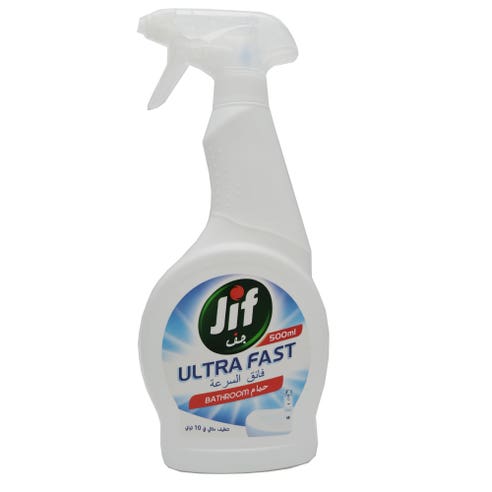 Jif Ultra Fast Bathroom Spray Cleaner 500ml - Available at Alosra Online Supermarket