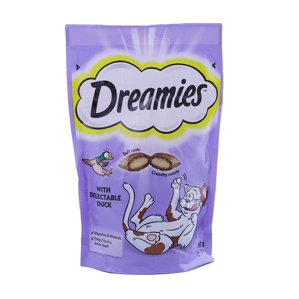 Dreamies Duck Cat Treats 60g - Available at Alosra Online Supermarket