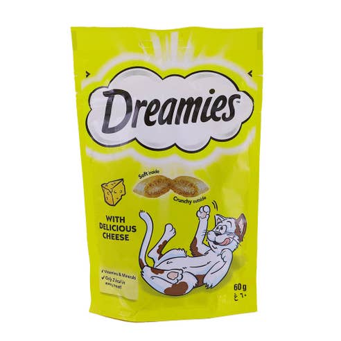 Dreamies Cheese Cat Treats 60g - Available at Alosra Online Supermarket