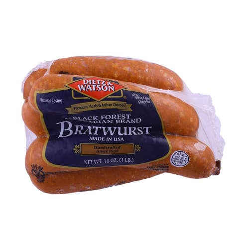Dietz & Watson Black Forest Hungarian Bratwurst 454g [Contains Pork] – Available at Alosra Online Supermarket
