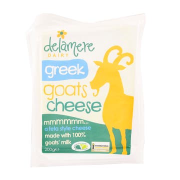 Delamere Dairy Greek Goats Cheese 200g - Available at Alosra Online Supermarket