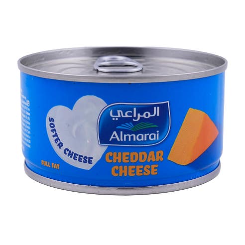 Almarai Cheddar Cheese Tin 200g - Available at Alosra Online Supermarket