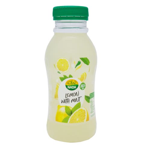 Nada Lemon with Mint Pulp Juice 300ml - Available at Alosra Online Supermarket