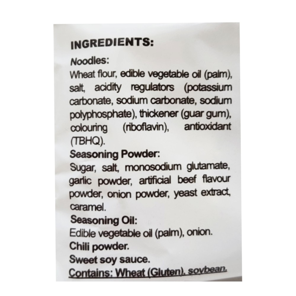 Indomie Fried Noodles 80g back image