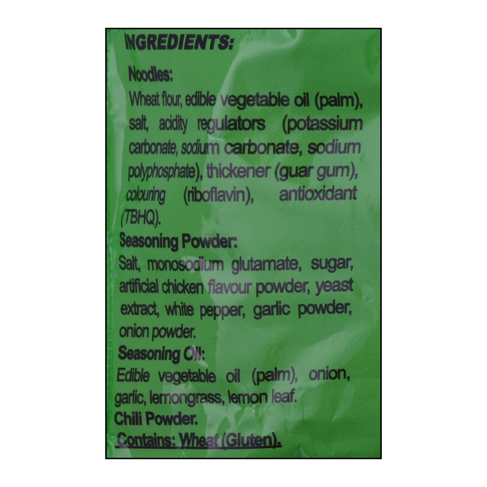 Indomie Vegetable Noodles 75g back image