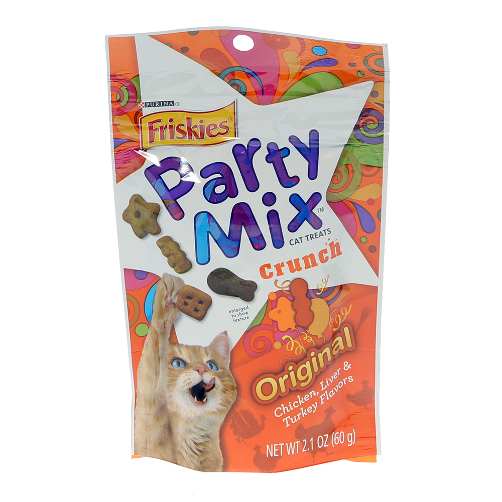 Purina Friskies Party Mix Original Cat Treats Crunch 2.1oz - Available at Alosra Online Supermarket