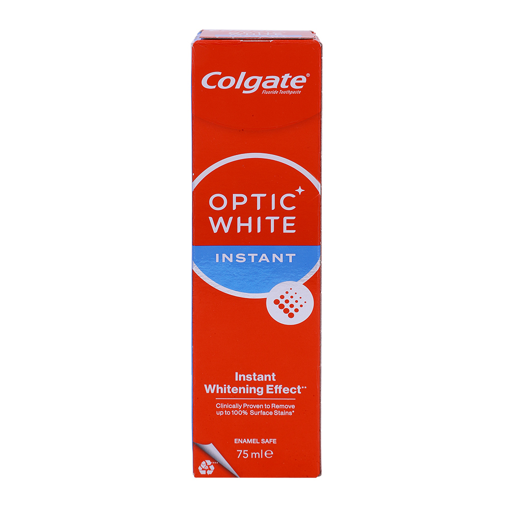 Colgate Optic White Instant Mint Dazzling Toothpaste 75ml - Available at Alosra Online Supermarket