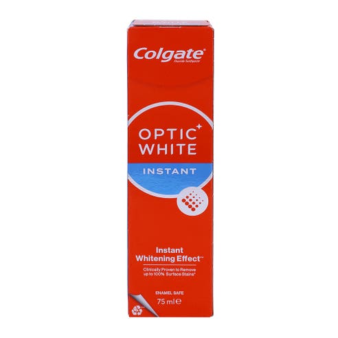Colgate Optic White Instant Mint Dazzling Toothpaste 75ml - Available at Alosra Online Supermarket