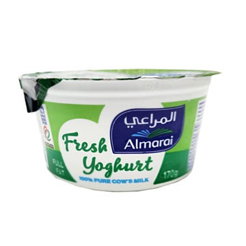 Almarai Full Cream Fresh Yoghurt 170g - Available at Alosra Online Supermarket