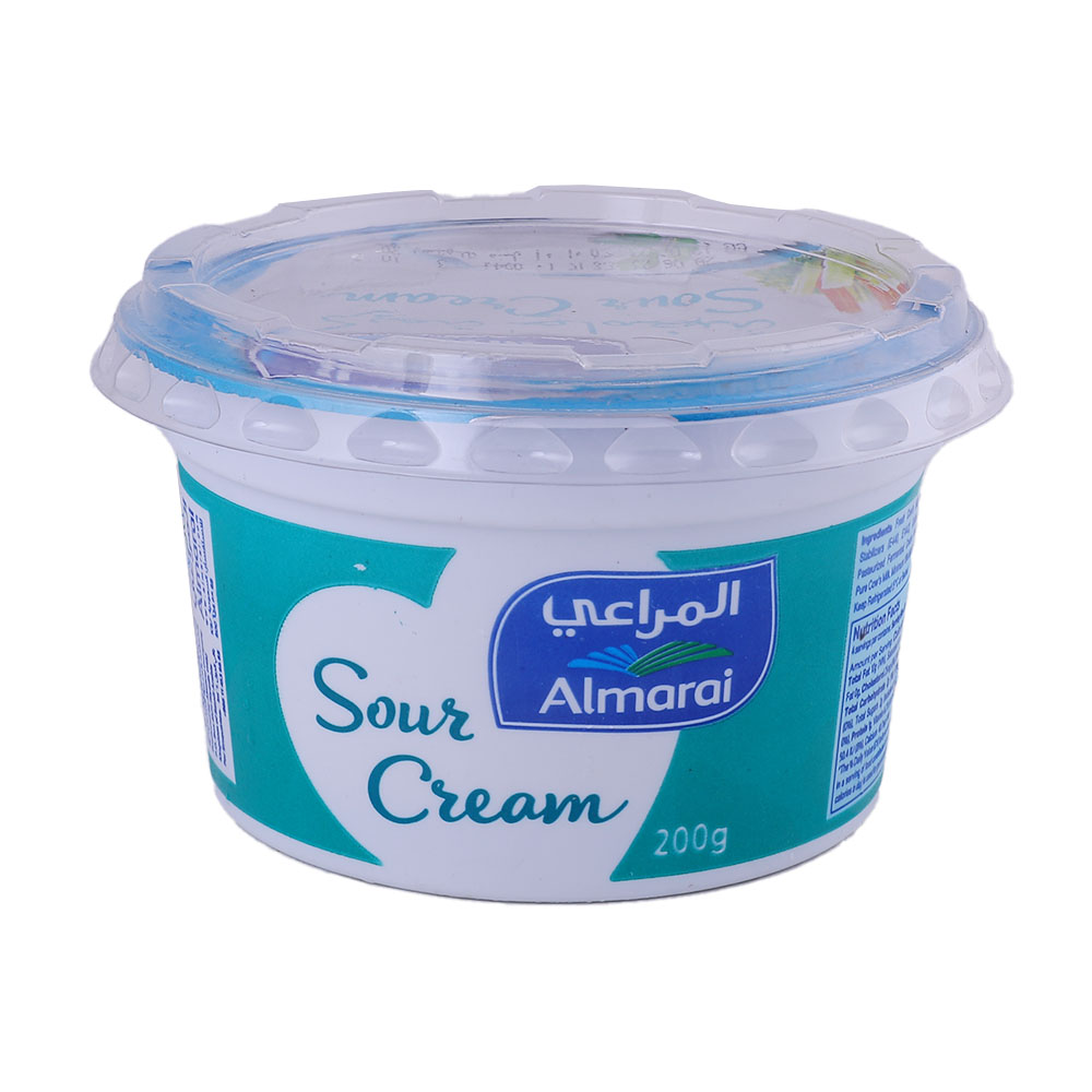 Almarai Sour Cream 200g - Available at Alosra Online Supermarket